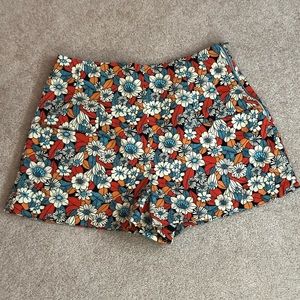 Zara Trafaluc Floral Shorts
